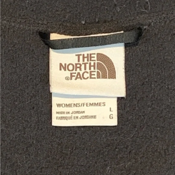 The North Face Women's Black Zip Up Jacket with Hood Size Large Fleece Pockets - Picture 13 of 16